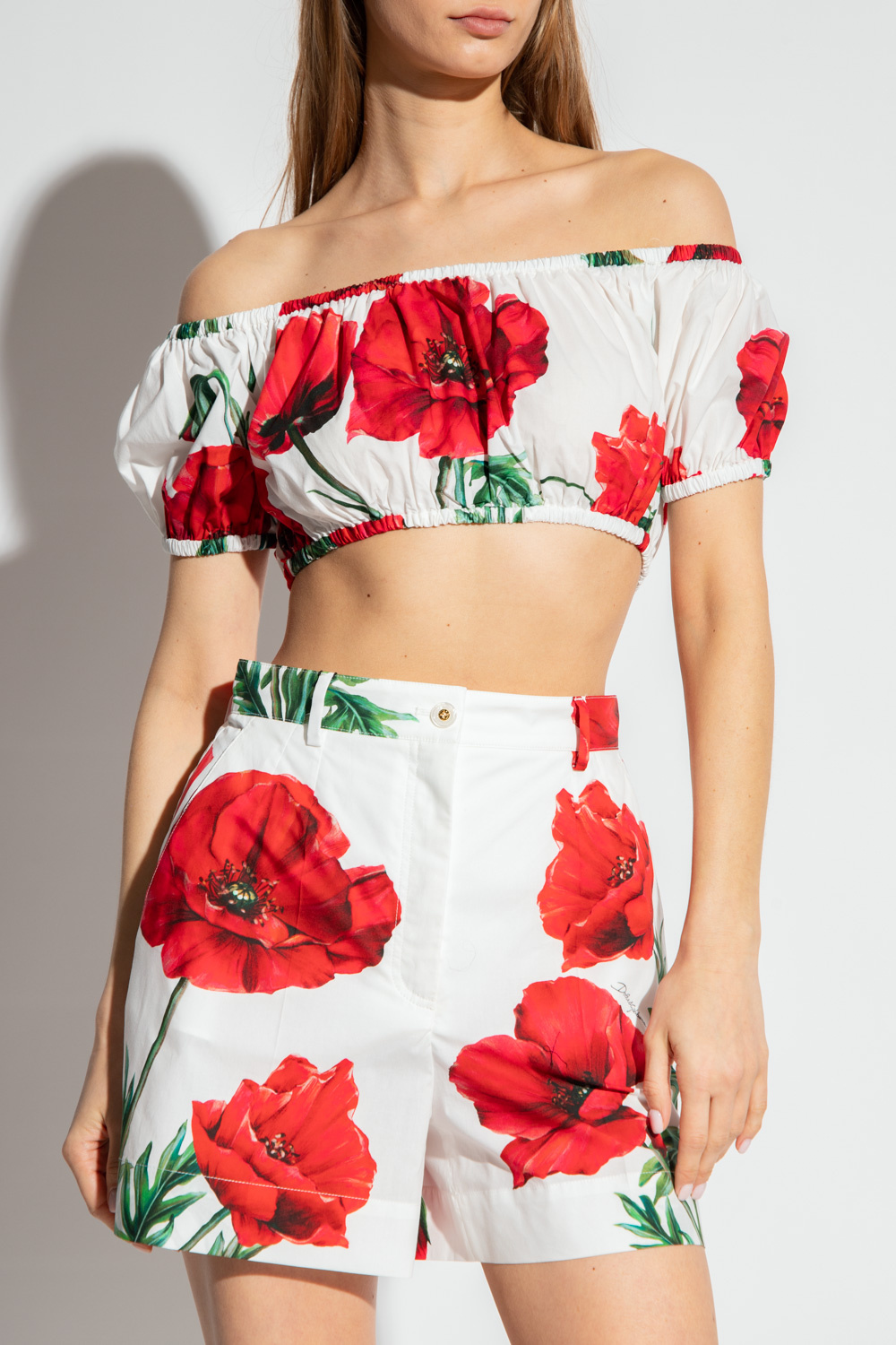 【DOLCE&GABBANA】ハイウエストレースブリーフ Dolce & Gabbana Klassische mit Spitze Blau - Blue Crop top